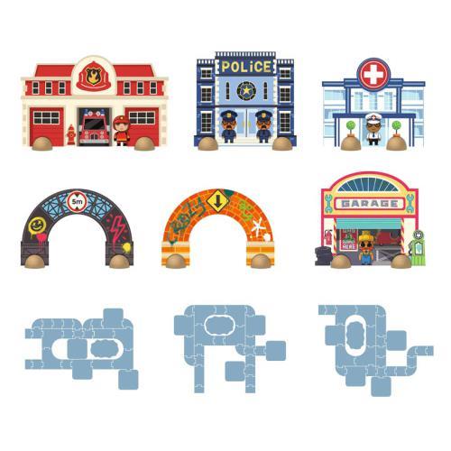 PuzzlUp - Puzzle Gigante da Cidade 33 peças - Crazy Mot - Image 3