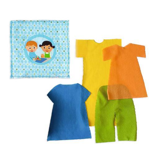 Pequena Tábua de Passar a Ferro c/ Roupa 8 Peças