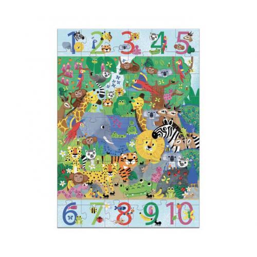 1 a 10 Selva - Puzzle Gigante 54 Peças - Image 2
