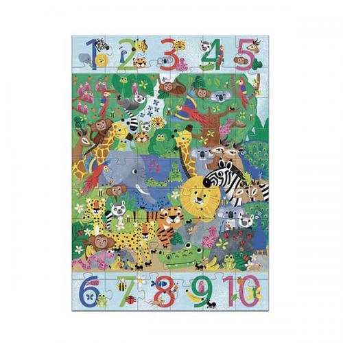 1 a 10 Selva - Puzzle Gigante 54 Peças - Image 3