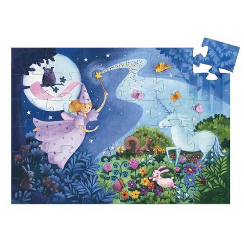 A Fada e o Unicórnio - Puzzle Silhueta 36 Peças - Image 2