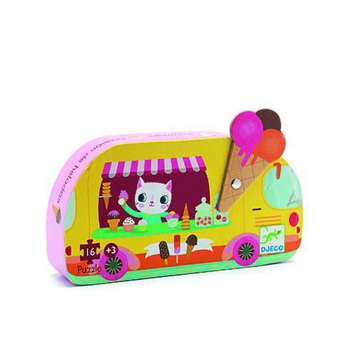 Carrinha dos Gelados - Puzzle Silhueta 16 Peças