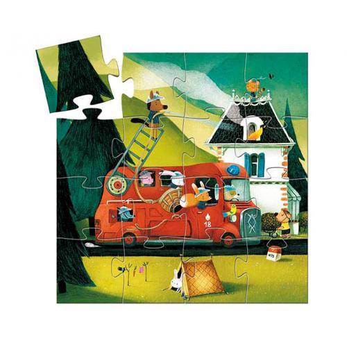Camião dos Bombeiros - Puzzle Silhueta 16 Peças - Image 2