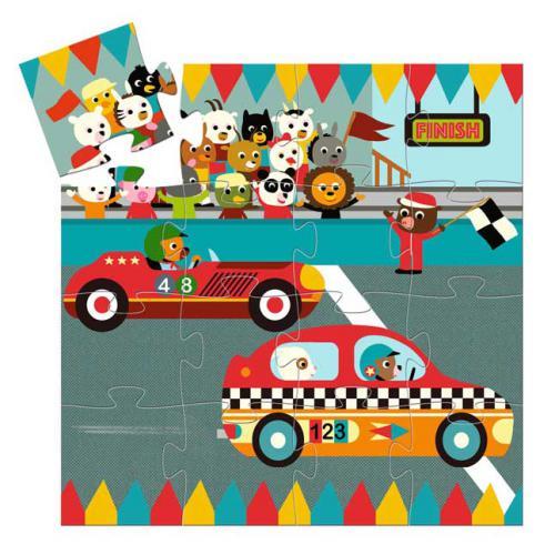 Puzzle Silhueta - Carro de Corrida - Image 2