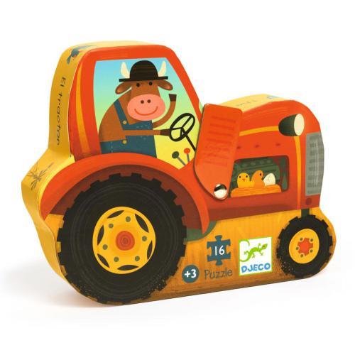 Trator - Puzzle Silhueta 16 Peças