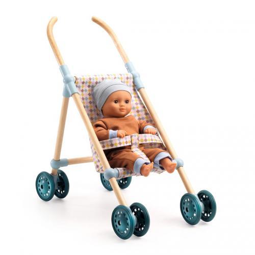 **Carrinho de Bebé de Madeira Little Cubes - 44 cm - Image 2