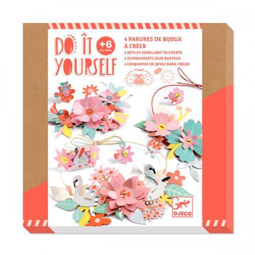 Alegria Colorida - Cria 4 Conjuntos de Jóias de Papel