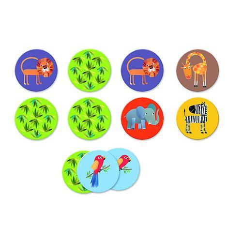 Memo Jungle - Jogo de Memória c/ Animais da Selva
