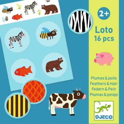 Loto Plumas e Pelo - Jogo de Loto e Memória 16 peças - Image 2