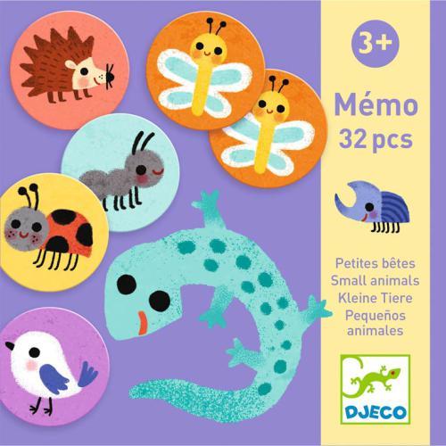Jogo de Memória e Associação - Pequenos Animais