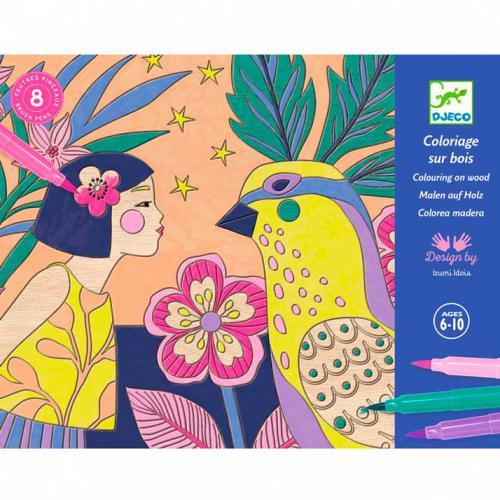 Meninas Doces - Atividade de Colorir em Madeira - Image 2