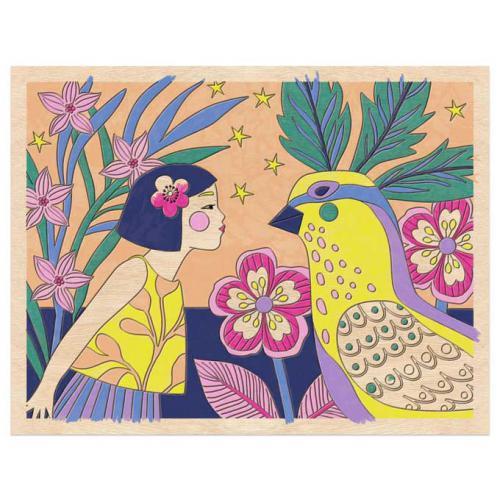 Meninas Doces - Atividade de Colorir em Madeira - Image 4