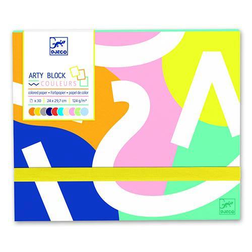 **Bloco Artístico c/ Papel Colorido