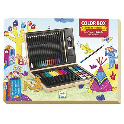 Caixa de Cores (c/ Lápis, Canetas, Pincéis)