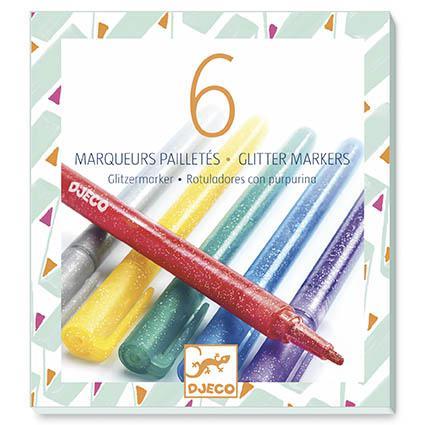 6 Marcadores Glitter - Sweet