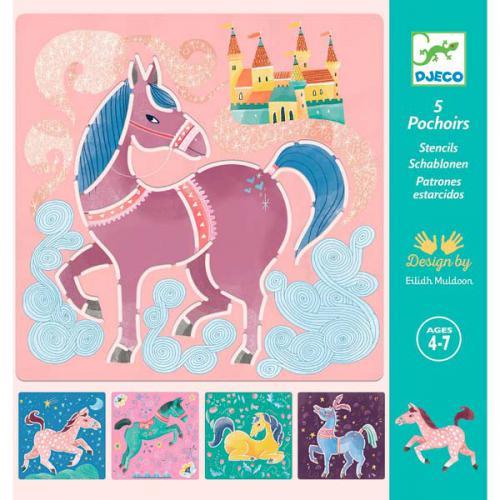 Cavalos - Kit de Stencils P/ Desenhar