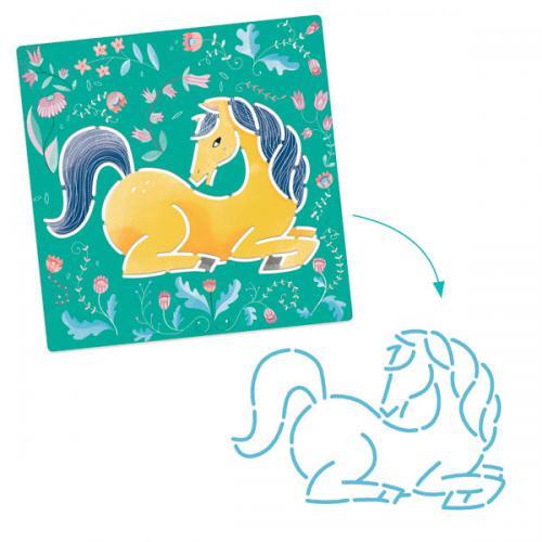 Cavalos - Kit de Stencils P/ Desenhar - Image 2