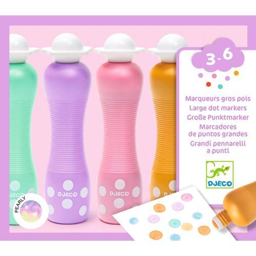 6 Marcadores Coloridos Pérola com Ponta de Esponja - Image 2