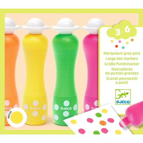 6 Marcadores Coloridos Neon com Ponta de Esponja - Image 2