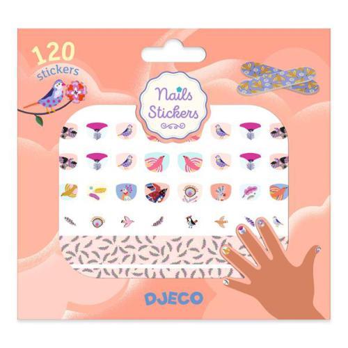 120 Autocolantes para Unhas - Penas