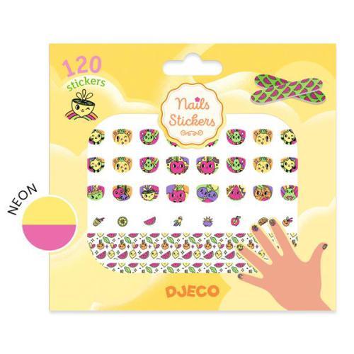 120 Autocolantes para Unhas Neon - Frutas