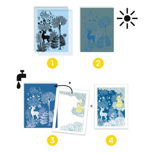 À Luz do Luar - Desenhos em Cianotipia - Image 6
