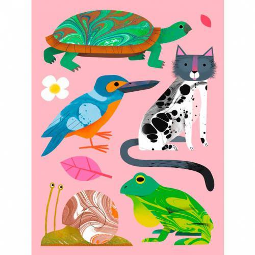 Colourful - Atividade c/ Papel Marmoreado - Image 4