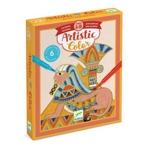 Egito - Jogo de Colorir com Efeito Metálico