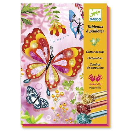 Borboletas Brilhantes - Jogo Quadros de Glitter