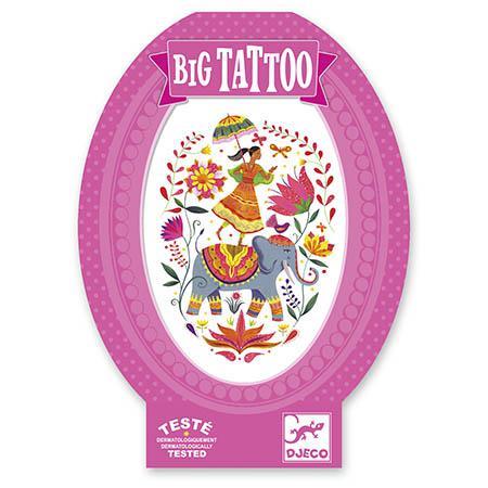 **Rose India - Tatuagem c/ Glitter