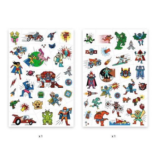 Heróis e Vilões - 50 Tatuagens Efeito Metalizado - Image 2