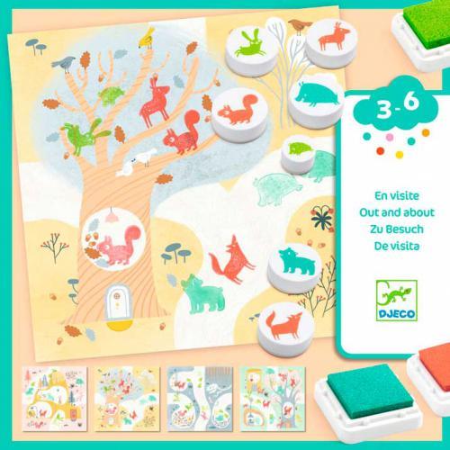 Out And About - Atividade c/ Carimbos de Animais
