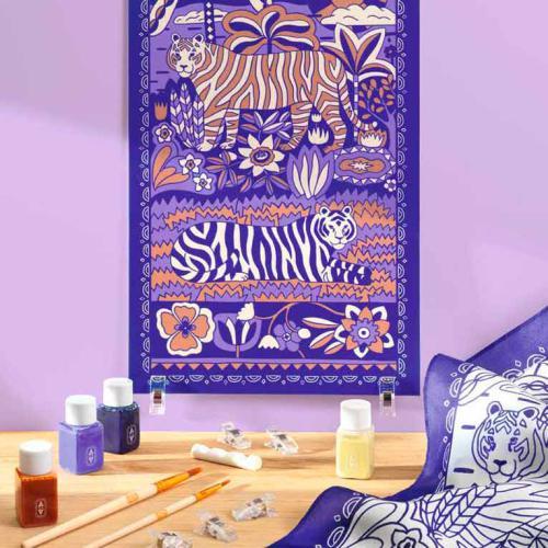 Atelier 10 - Pintura em Seda - Felinos - Image 10