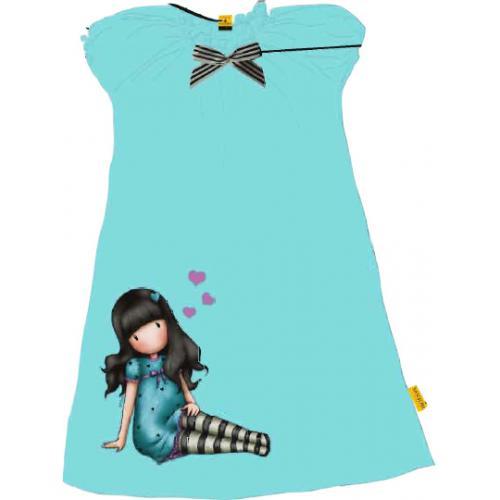 Vestido Verde Azulado Gorjuss