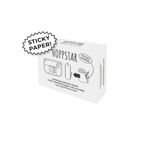 Recarga de Papel Fotogrático Adesivo Pack de 3