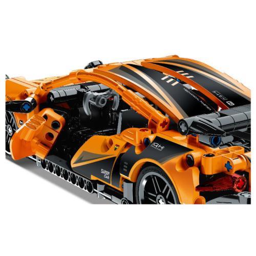 Carro Desportivo Pull Back 490 peças - Laranja - Image 3