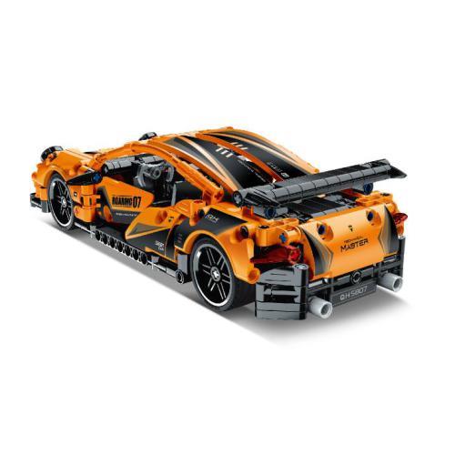Carro Desportivo Pull Back 490 peças - Laranja - Image 4