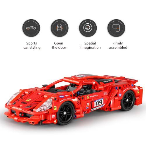 Carro Desportivo Pull Back - 437 peças - Image 3