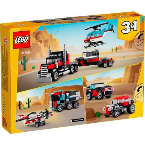 Creator 3 em 1 - Camião Plataforma com Helicóptero - Image 3