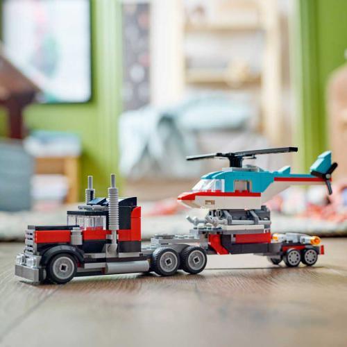 Creator 3 em 1 - Camião Plataforma com Helicóptero - Image 7
