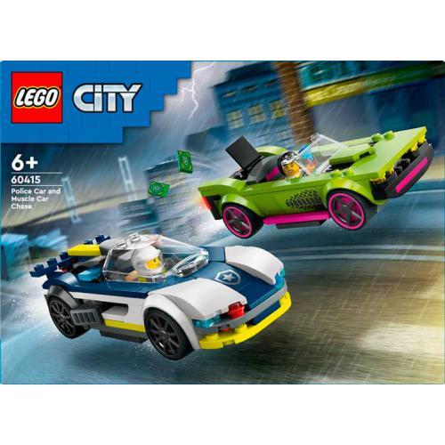 City - Perseguição Carro da Polícia e Muscle Car