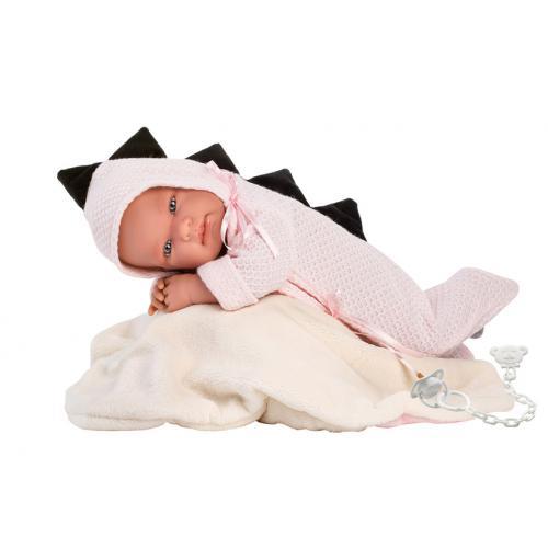 **Vestido e Acessórios da Tina Recém Nascida 43 cm