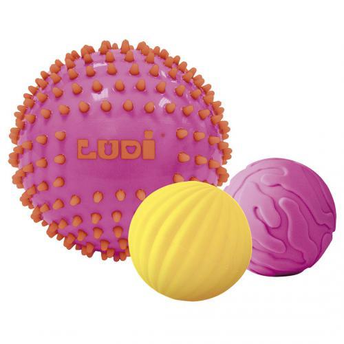 3 Bolas Sensoriais - Rosa