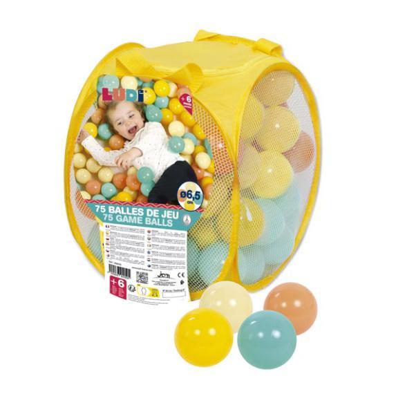 75 Bolas de Plástico de Brincar - Multicor