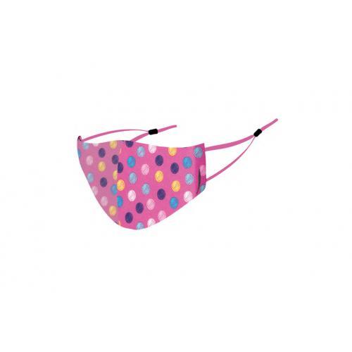 Máscaras p/ Crianças 3PLY Rosa Pintas