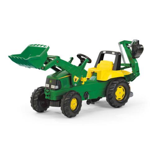 Tractor JD rollyJunior com Pá Carregadora e escavadora