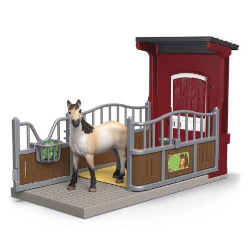 Box para póneis com égua Mustang