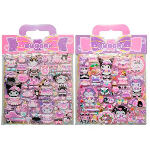 Kuromi Puffy Stickers