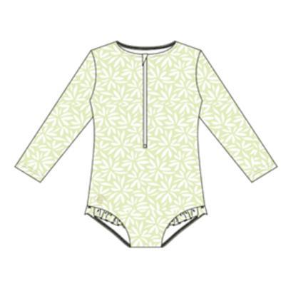 Fato de Banho c/ Mangas 2-4 anos - Matcha Green