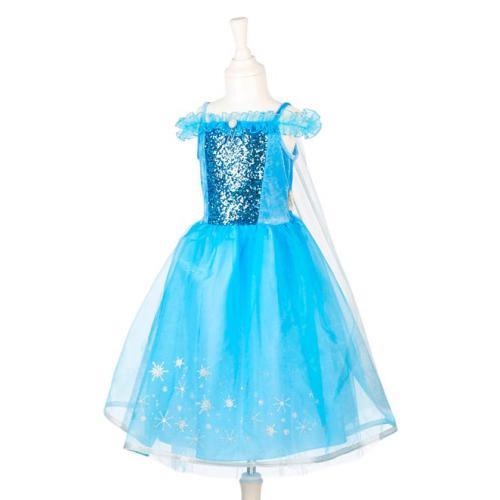 Vestido Rainha do Gelo 3-4 anos, 98-104 cm